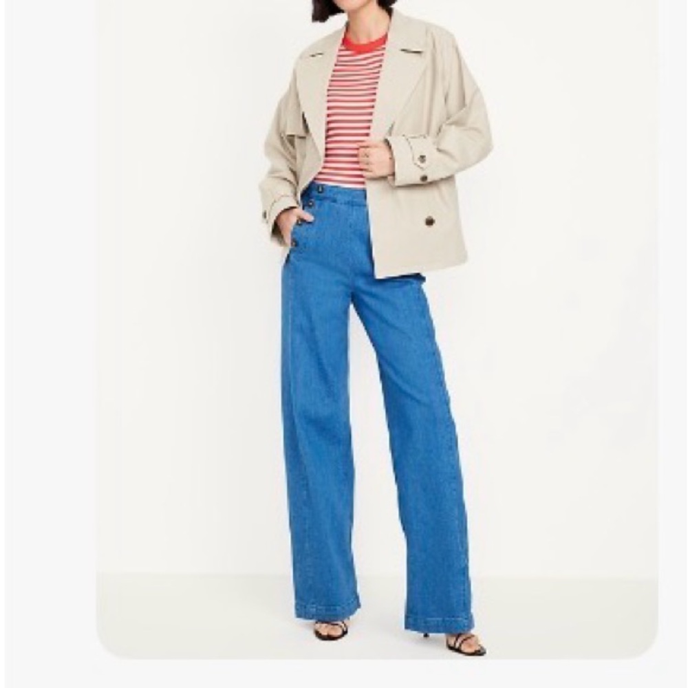 Extra High-Rise Sky-Hi Wide Leg Jeans